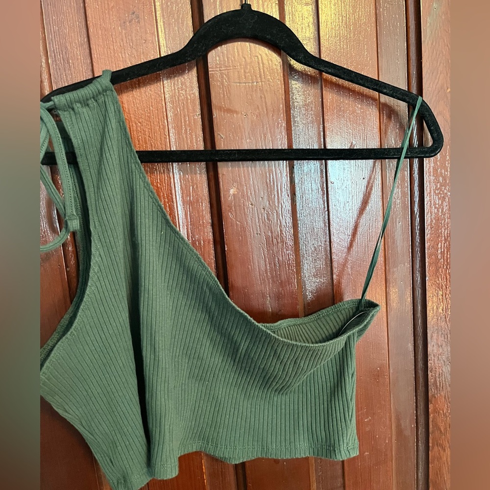 One Shoulder Crop Top